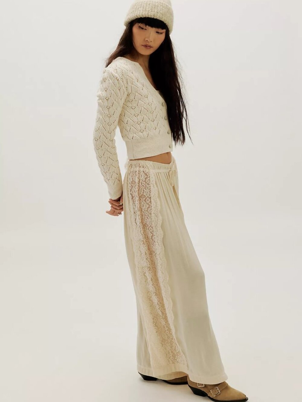 Pretty In Pointelle Cardi - Picture 2 of 4